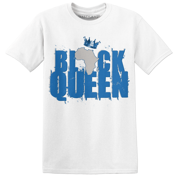 Industrial Blue 4s T Shirt Match Black Queen Crown Jezsport.com