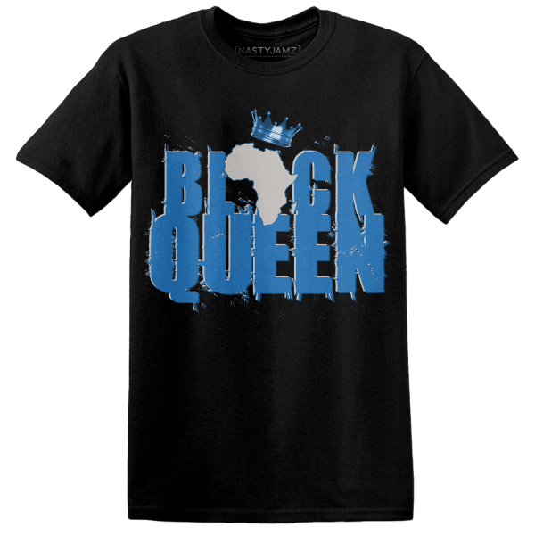 Industrial Blue 4s T Shirt Match Black Queen Crown Jezsport.com