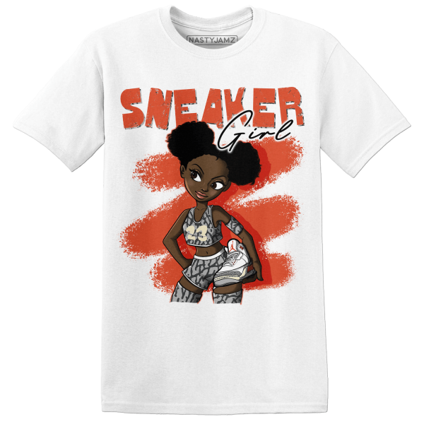 Georgia Peach 3s T Shirt Match Black Sneaker Girl Jezsport.com