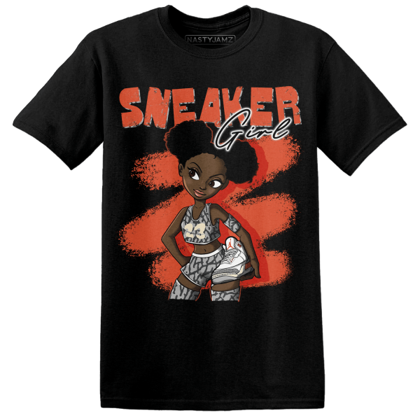 Georgia Peach 3s T Shirt Match Black Sneaker Girl Jezsport.com