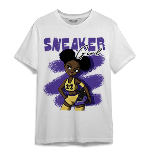 Field Purple 12s T Shirt Match Black Sneaker Girl Jezsport.com