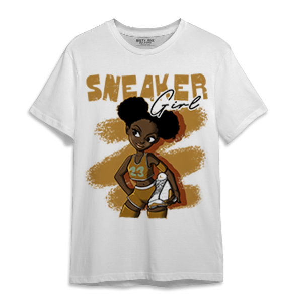 Wheat 13s T Shirt Match Black Sneaker Girl Jezsport.com