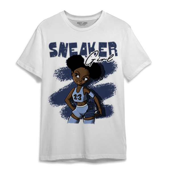 Midnight Navy 5s T Shirt Match Black Sneaker Girl Jezsport.com