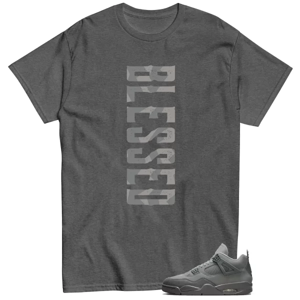 Blessed Shirt to Match Jordan 4 SE Wet Cement Jezsport.com