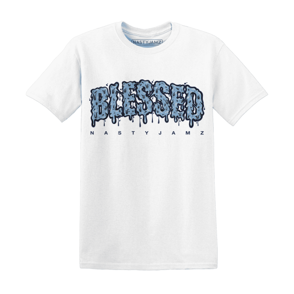 First In Flight 1s T Shirt Match Blessed Text Jezsport.com