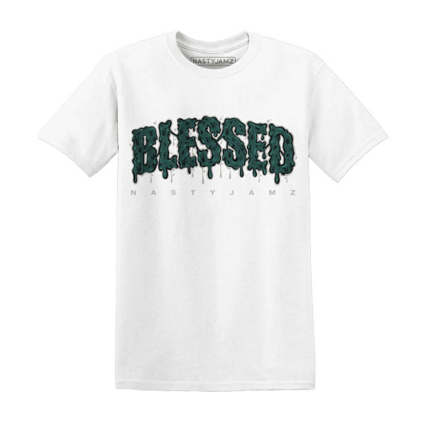 Oxidized Green 4s T Shirt Match Blessed Text Jezsport.com