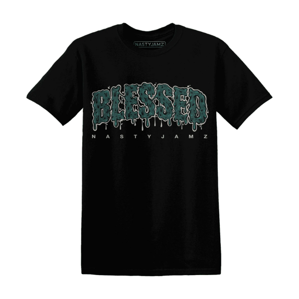 Oxidized Green 4s T Shirt Match Blessed Text Jezsport.com