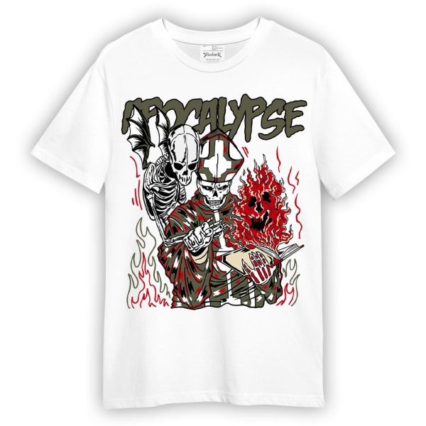 Low OG Medium Olive 1s Shirt - Apocalypse Skeleton Shirt Unisex Matching Jordan Shirt Jezsport.com