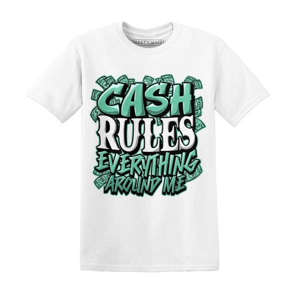 High OG Green Glow 1s T Shirt Match Cash Rule E A M Jezsport.com