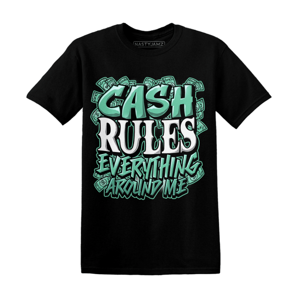 High OG Green Glow 1s T Shirt Match Cash Rule E A M Jezsport.com