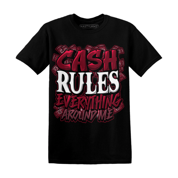 High White Team Red 1s T Shirt Cash Rule E A M Jezsport.com