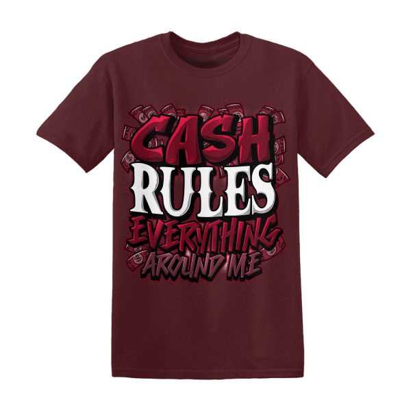 High White Team Red 1s T Shirt Cash Rule E A M Jezsport.com