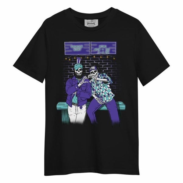 Low Hornets 1s Shirt, Skeleton Help Friendship Unisex Shirt Matching Jordan Shirt Jezsport.com