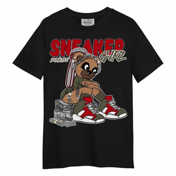 Low OG Medium Olive 1s Shirt - Sneaker Girl Bear Unisex Shirt Matching Jordan Shirt Jezsport.com