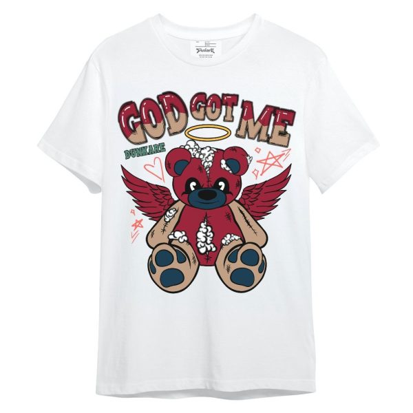 Mid Multi Color 2022 1s Shirt - Gods Guides Me Bear Unisex Shirt Matching Jordan Shirt Jezsport.com