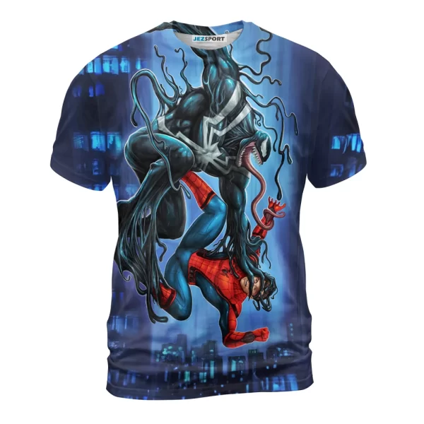 Venom Versus Spider-Man, Marvel Shirt For Men And Women Jezsport.com