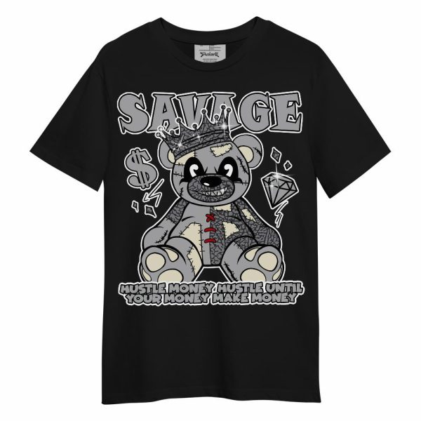 Cement Grey 3s Shirt - Savages Bear Unisex Shirt Matching Jordan Shirt Jezsport.com