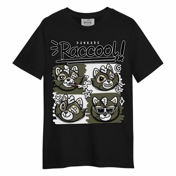 Low OG Medium Olive 1s Shirt - Raccool Raccoon Shirt Unisex Outfit Unisex Shirt Matching Jordan Shirt Jezsport.com