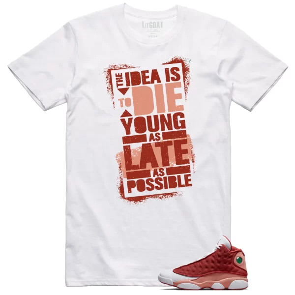 Die Young Shirt to Match Jordan 13 Dune Red Jezsport.com