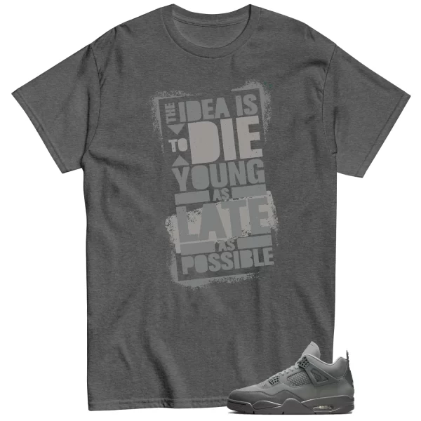 Die Young Shirt to Match Jordan 4 SE Wet Cement Jezsport.com