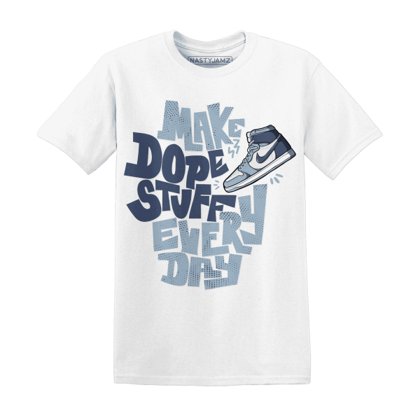 Mid Diffused Blue Grey 1s T Shirt Match Dope Sneaker Jezsport.com