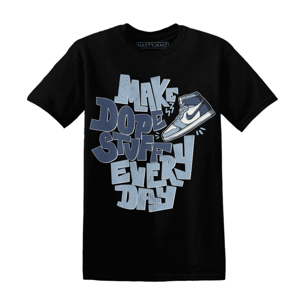 Mid Diffused Blue Grey 1s T Shirt Match Dope Sneaker Jezsport.com