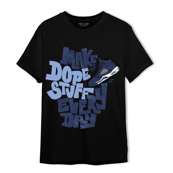 Midnight Navy 5s T Shirt Match Dope Sneaker Jezsport.com