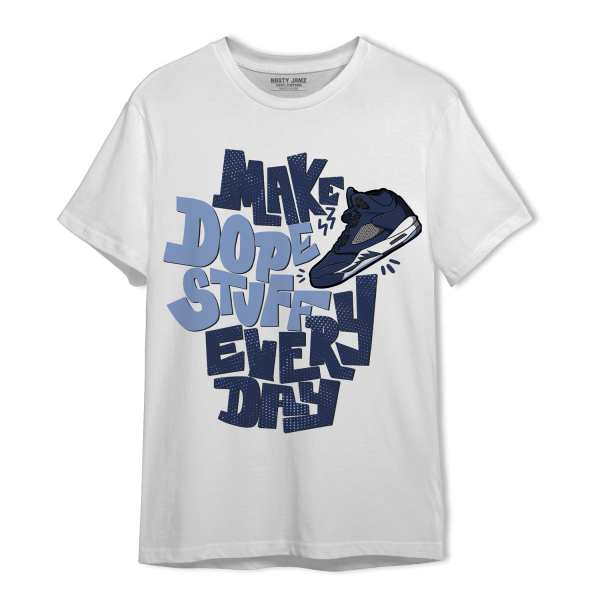 Midnight Navy 5s T Shirt Match Dope Sneaker Jezsport.com