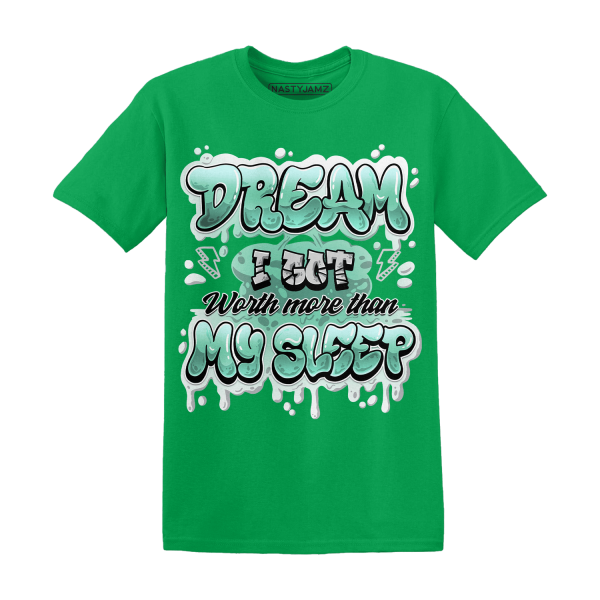 High OG Green Glow 1s T Shirt Match Dream Over Rest Jezsport.com