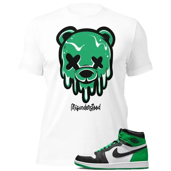 Drippy Bear Shirt To Match Jordan 1 Lucky Green Jezsport.com