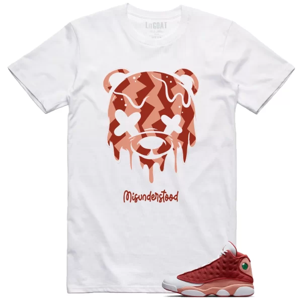 Drippy Bear Shirt to Match Jordan 13 Dune Red Jezsport.com