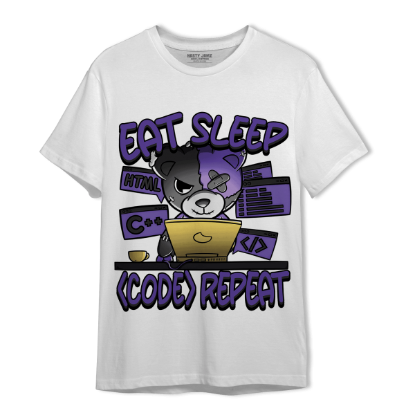 Field Purple 12s T Shirt Match Eat Sleep Code BER Jezsport.com