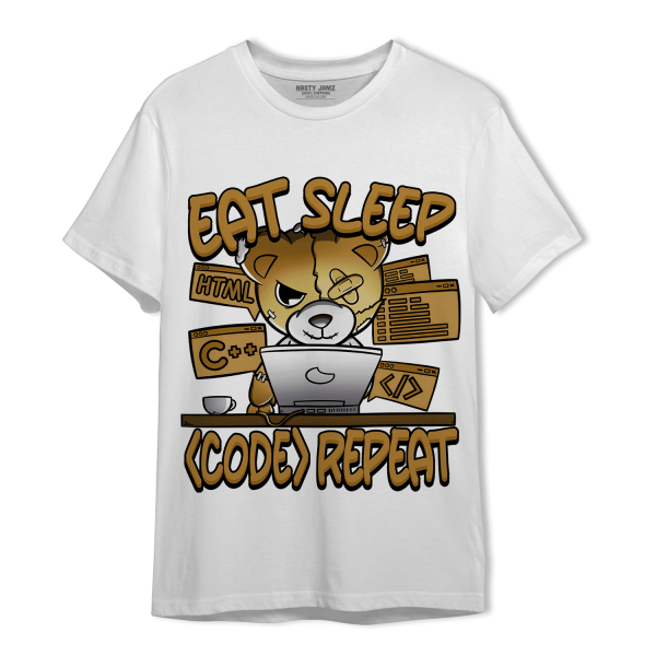 Wheat 13s T Shirt Match Eat Sleep Code BER Jezsport.com