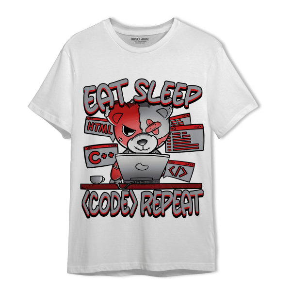 Bred Reimagined 4s T Shirt Match Eat Sleep Code BER Jezsport.com