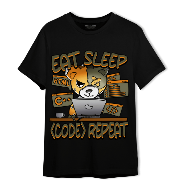 Olive 5s T Shirt Match Eat Sleep Code BER Jezsport.com