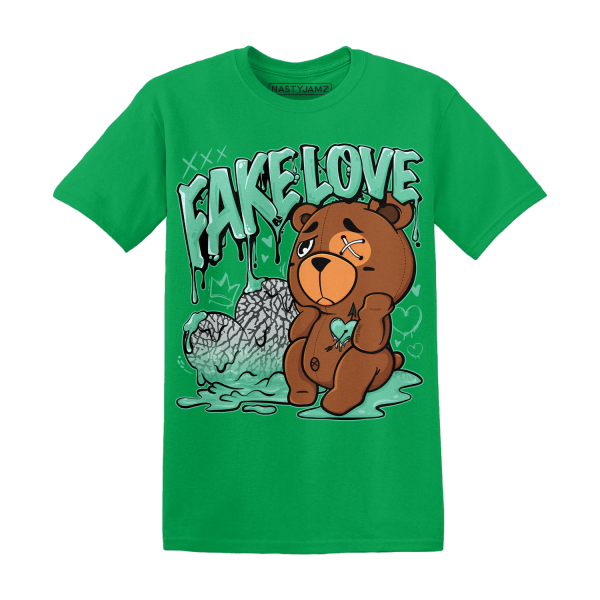 Green Glow 3s T Shirt Match Fake Love BER Jezsport.com