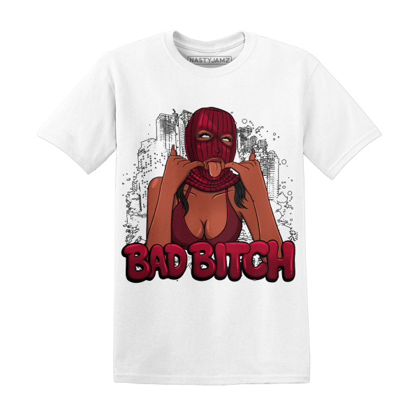 High White Team Red 1s T Shirt Gangster Bad Bitch Jezsport.com