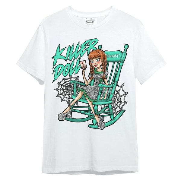 Black Green Glow 3s Shirt - Killer Doll-A Halloween Unisex Shirt Matching Jordan Shirt Jezsport.com