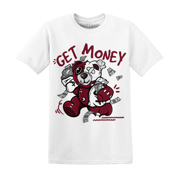 High White Team Red 1s T Shirt Match Get Money BER Jezsport.com