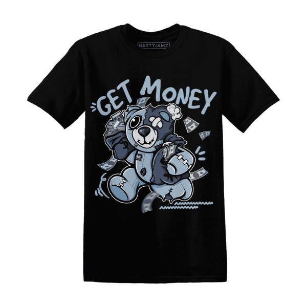 Mid Diffused Blue Grey 1s T Shirt Match Get Money BER Jezsport.com