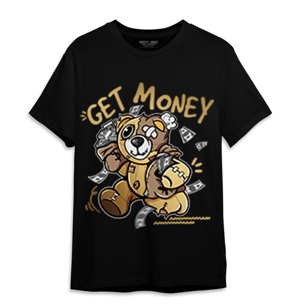 High OG Metallic Gold 1s T Shirt Match Get Money BER Jezsport.com