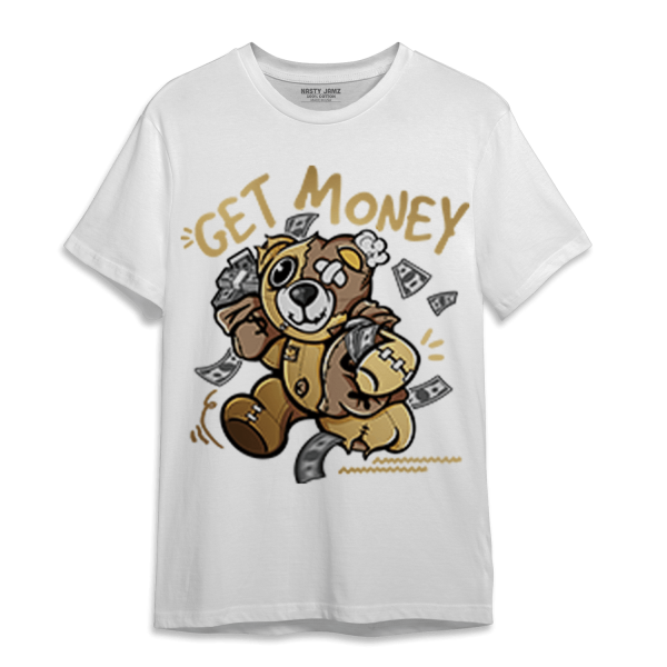 High OG Metallic Gold 1s T Shirt Match Get Money BER Jezsport.com