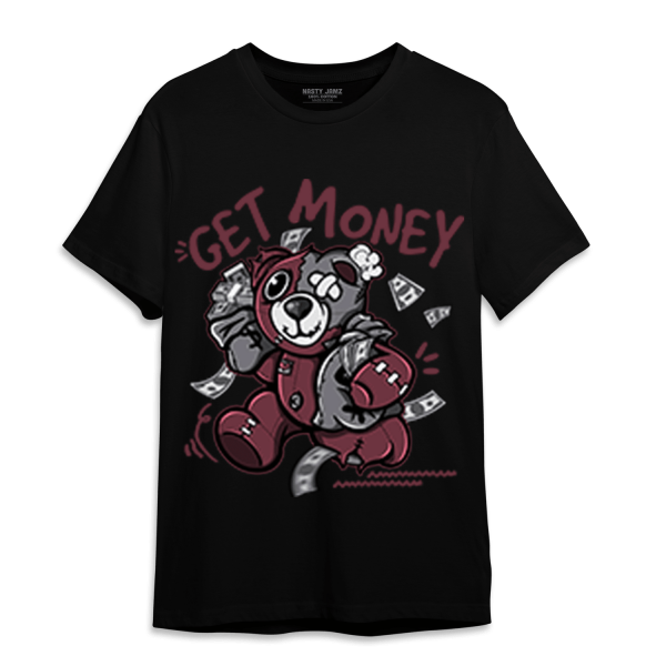 Burgundy 5s T Shirt Match Get Money BER Jezsport.com