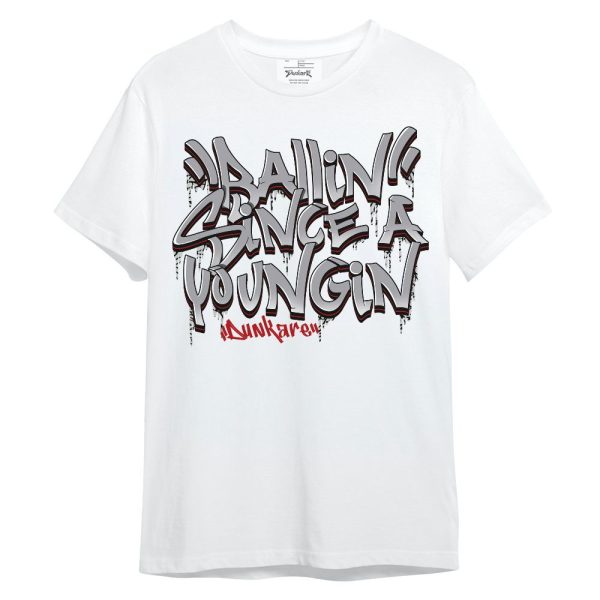 Cement Grey 3s Shirt, Ballin Since A Youngin Typo Unisex Shirt Matching Jordan Shirt Jezsport.com