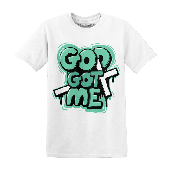 High OG Green Glow 1s T Shirt Match God Got Me Jezsport.com