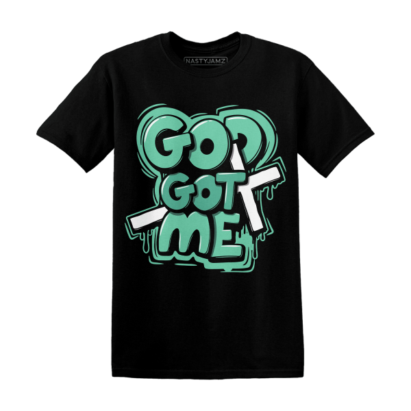 High OG Green Glow 1s T Shirt Match God Got Me Jezsport.com