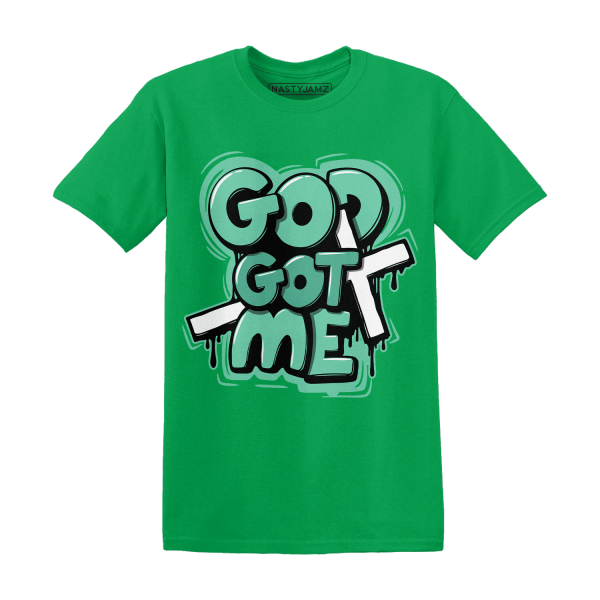 High OG Green Glow 1s T Shirt Match God Got Me Jezsport.com