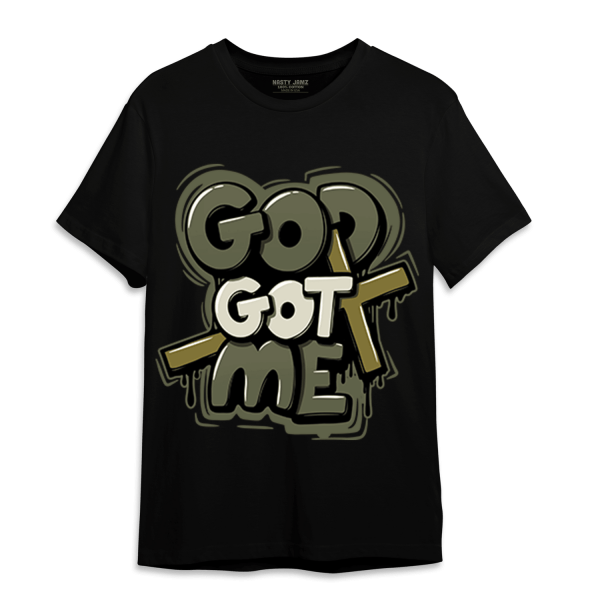 SE Craft Medium Olive 4s T Shirt Match God Got Me Jezsport.com