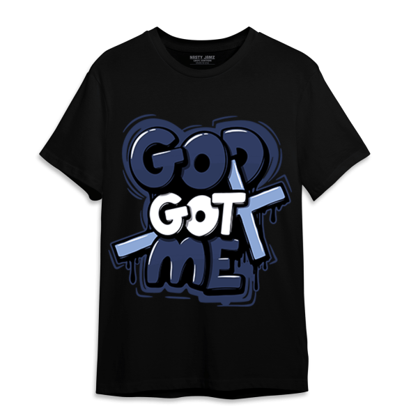 Midnight Navy 5s T Shirt Match God Got Me Jezsport.com