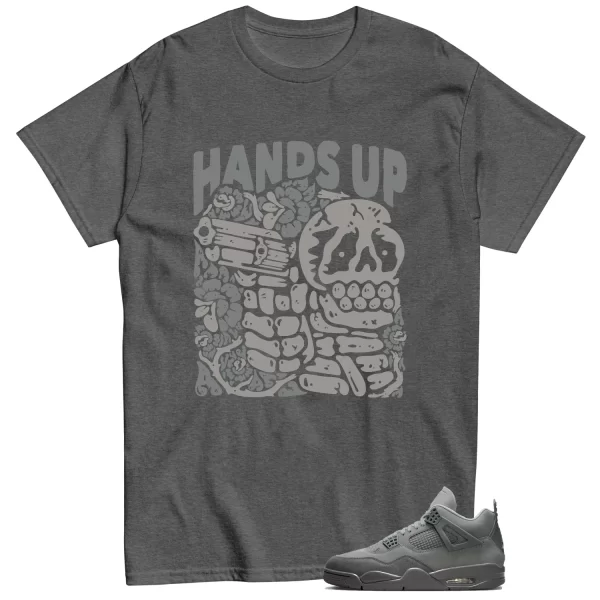 Hands Up Shirt to Match Jordan 4 SE Wet Cement Jezsport.com